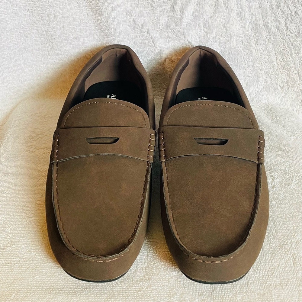 Alfani Marco Men’s Brown Suede Penny Loafers Slip-Ons